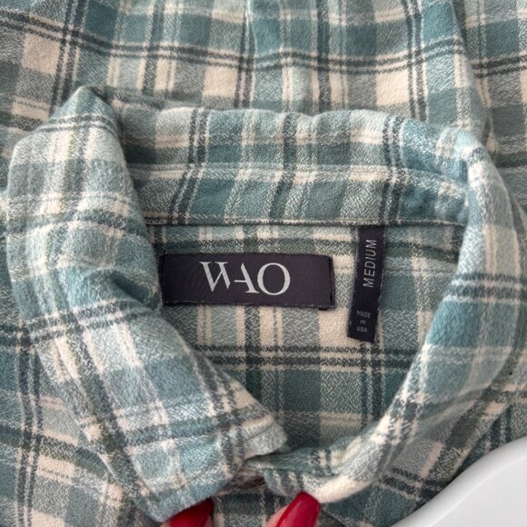 WAO - The Lightweight Green Flannel Shirt - Picture 2 of 3